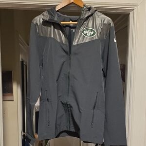 Nike Dark Gray Hooded Jacket with Logo